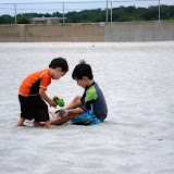 Eidan and Kai at Hazard's Beach
