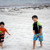 Eidan and Kai at Hazard's Beach