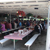 Everyone sitting down for lunch