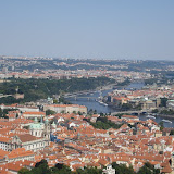 View of Prague from the top of Petrin Tower