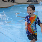 Eidan enjoying the Water Works