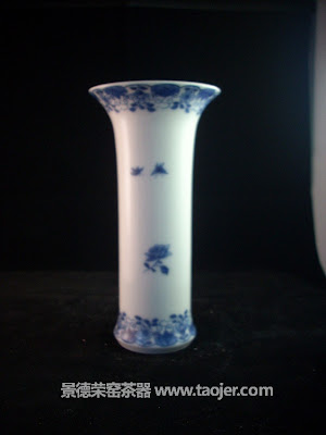 小雅青花蝶恋花花插