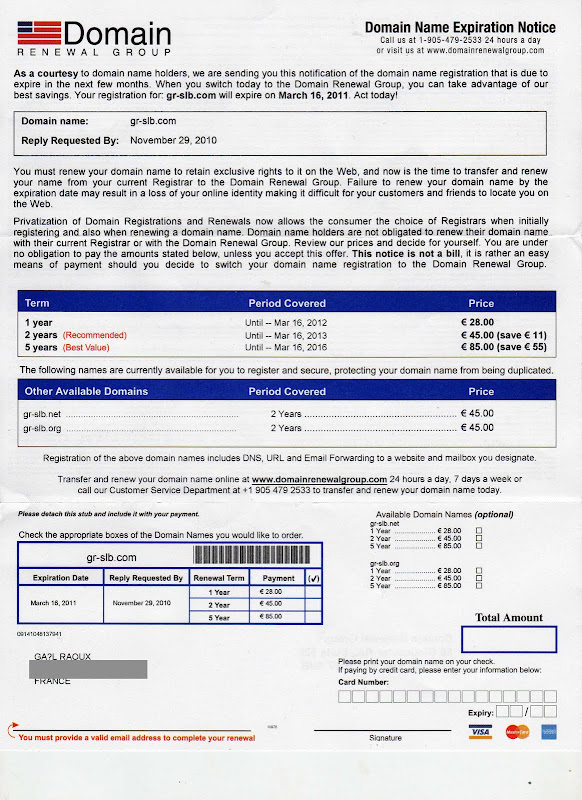 Courrier Domain Reweral Group