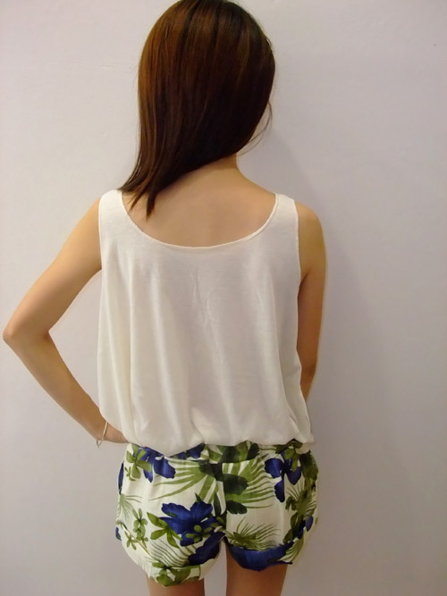 Blue Bouvardia Shorts Blue Bouvardia Shorts