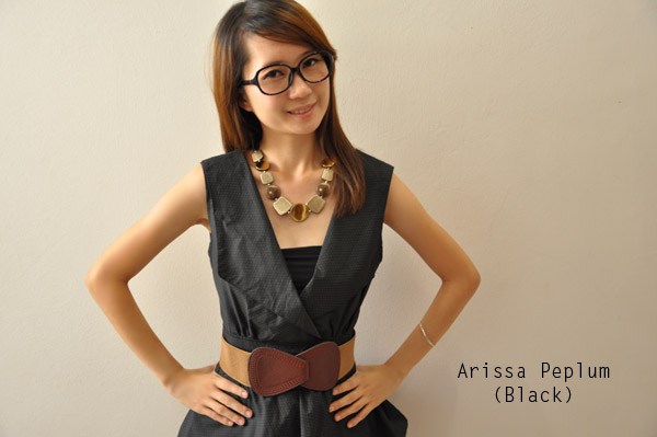 Black Arissa Peplum Black Arissa Peplum