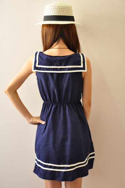 Navy Blue Lena Sailor