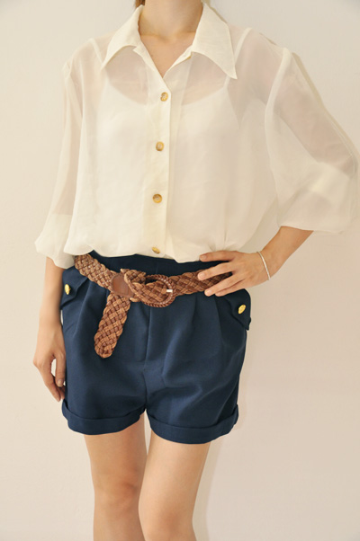 Navy Blue Chic Shorts