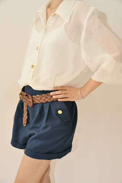 Navy Blue Chic Shorts