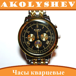 Часы кварцевые наручные мужские ROSRA черный