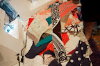 Jessica brought scrap fabric to share with everyone. Jessica brought scrap fabric to share with everyone.