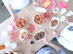 Marcie's birthday is in the fall. We had an apple theme for the party.