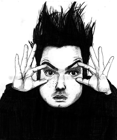 Wayne Static of static x pencil drawing lineart