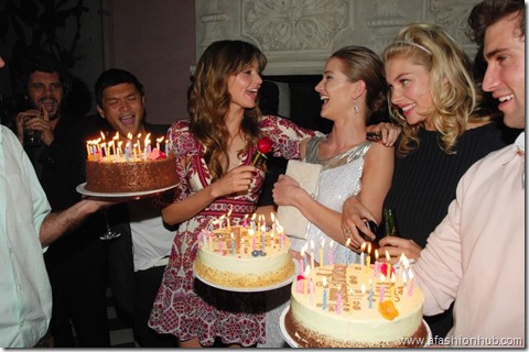 Rosie Huntington-Whiteley Candids 20th Birthday Party (10)