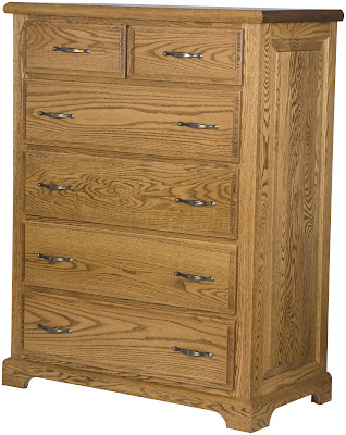 Hudson Dresser in Medium Oak, Custom Hardware