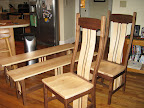 Colonial Chairs and Benches, Mixed Wood