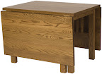 70 x 42 Gateleg Mission Table Shown in Medium Oak