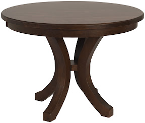 36 Diameter Montrose Dining Table in Mahogany Oak