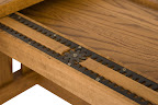 70 x 46 Shenzen Dining Table, Oak Hardwood, Medium Finish