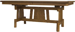 70 x 46 Shenzen Dining Table, Oak Hardwood, Medium Finish