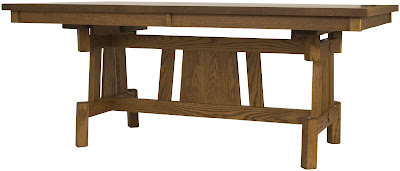 70 x 46 Shenzen Dining Table, Oak Hardwood, Medium Finish