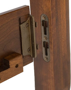 bed frame closeup