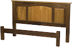 Monticello Platform Bed in Natural Walnut and Cherry