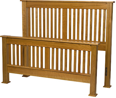 Sacramento Bed, Cherry Hardwood, Oil & Wax Finish