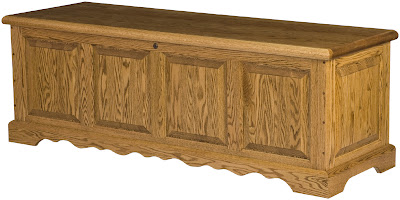 Hope Chest Shown in Honey Oak