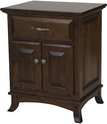 Rochester Nightstand Shown in Blackened Oak