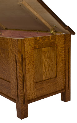 Sacramento Chest Shown in Mahogany Quarter Sawn Oak