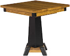 36 x 36 Turin Dining Table, Oak Hardwood, Medium and Midnight Finish