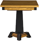 36 x 36 Turin Dining Table, Oak Hardwood, Medium and Midnight Finish
