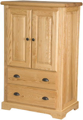 Oxford Armoire in Honey Oak