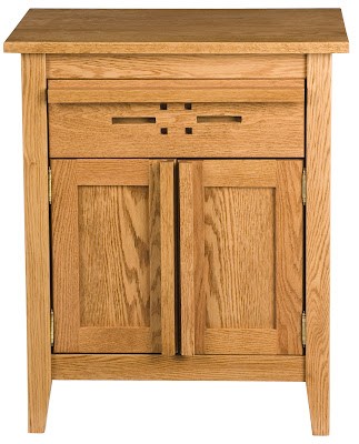 Florence Nightstand in Cinnamon Oak