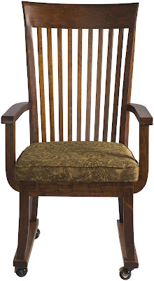 Lancaster Dining Chair with Casters, in Antique Cherry