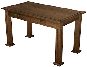 Sacramento Writing Desk in Simulated Blackened Oak