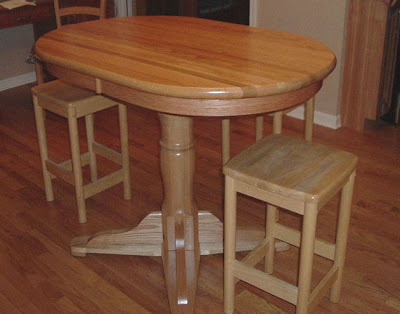 48 x 32 x 36 tall Riverside Dining Table, Oak Hardwood, Natural Finish