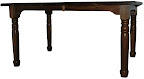 60 x 42 Farmhouse Dining Table, Oak Hardwood, Lexington Finish