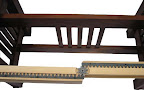 Interior of Mission Dining Table, Natural Walnut with Hard Maple Gear Housing
