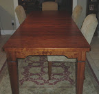 60 x 36 Harvest Dining Table, Cherry Hardwood, Antique Finish