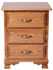 Prairie Nightstand, Oak Hardwood, Medium Finish