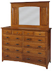 Monticello Dresser, Quarter Sawn Hardwood, Rusticl Finish