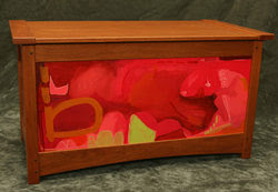 Original Mirana Zuger  painted hope chest entitled �Je Taime�
