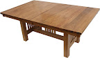 70 x 42 Mission Dining Table, Oak Hardwood, Medium Finish