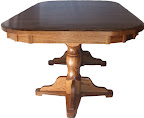 80 x 46 Riverside Dining Table, Oak Hardwood, Mahogany Finish