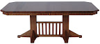60 x 42 Western Dining Table, Oak Hardwood, Medium Finish