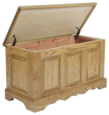 Hope Chest, Oak Hardwood, Honey Finish