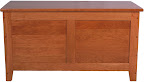 Shaker Cedar Chest, Cherry Hardwood, Red Finish