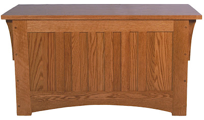 Mission Chest, Oak Hardwood, Medium Finish