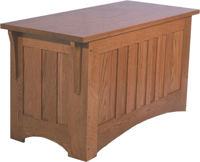 Mission Chest, Oak Hardwood, Medium Finish